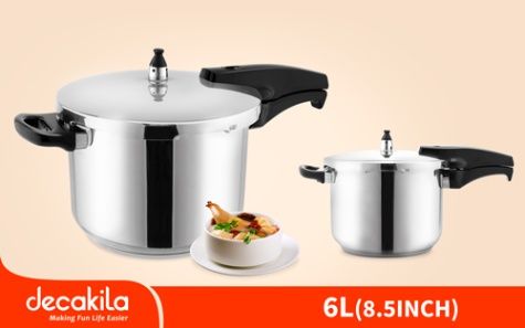 OLLA DE PRESION 6 L INDUCCION DECAKILA