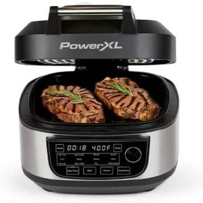 FREIDORA DE AIRE Y PARRILA 12 EN 1 POWERXL