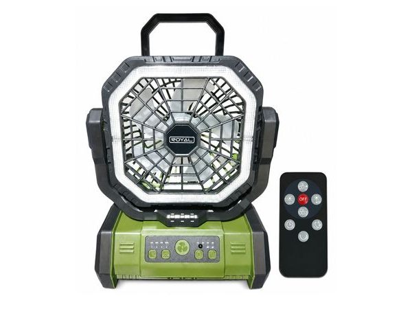 VENTILADOR RECARGABLE 20,000MAH 6.5" VERDE ROYAL