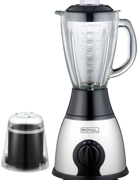 LICUADORA ACERO CON PROCESADOR 1.5L VIDRIO ROYAL