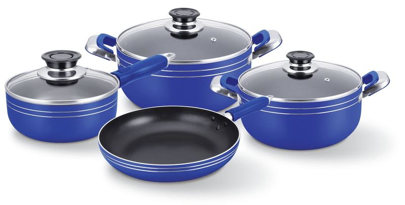 JGO. DE OLLAS 7 PCS AZUL INDUCCION ROYAL