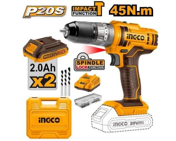 TALADRO INHALAMBRICO IMPACTO 45N.M 3/8 INGCO