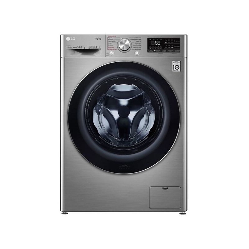LAVADORA SECADORA 14KG/8KG INVERTER GRIS LG