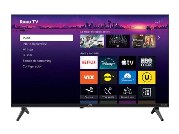 LED QLED 32" HD ROKU TV JVC