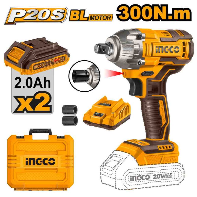 LLAVE DE IMPACTO INHALAMBRICA INGCO